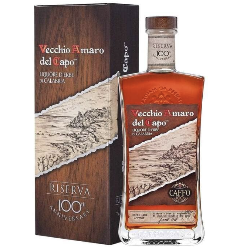 Лікер Caffo Vecchio Amaro del Capo Reserva 37.5% 0.7 л gift box 